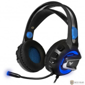 CROWN CMGH-3101 Black&blue (Виртуальный звук 7.1, Подключение USB,Частотныи? диапазон: 20Гц-20,000 Гц ,Кабель 3.2м