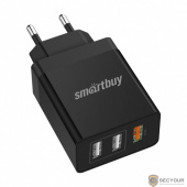 Smart buy Сетевое ЗУ FLASH, SBP-3030 ( 2x2.4 А + 1xQC 3.0, черное, 3 USB (SBP-3030)