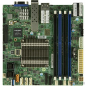 Серверная материнская плата SuperMicro MBD A2SDi H TP4F O Intel Atom CPUC3958, Single Socket FCBGA1310, 1 VGA port, SoC controller for 12 SATA3 (6 Gbps) ports; 4 SATA3 ports, 2 MiniSAS HD ports.