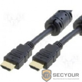 Telecom Кабель (CG511D-20M) HDMI 19M/M+2 фильтра 20м 1.4V W/Ethernet/3D  позолоченные контакты