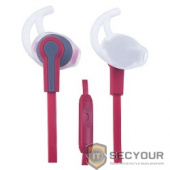 Perfeo PF-SPT-RED/GRY наушники спортивные внутриканальные c микрофоном SPORT красные с серым