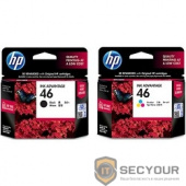 HP F6T40AE Картридж №46, 2 Black & 1 Color {DJ2520/2020, (2 Black & 1 Color)}
