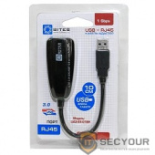 5bites UA3-45-01BK Кабель-адаптер  USB3.0 -&gt; RJ45 10/100/1000 Мбит/с, 10см