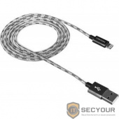Кабель Lightning/USB, braided, metallic shell, cable length 1m, Dark gray CANYON &lt;CNE-CFI3DG&gt;