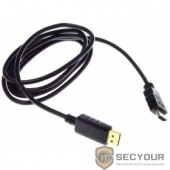 Кабель аудио-видео Buro HDMI (m)/DisplayPort (m) 1.8м. феррит.кольца Позолоченные контакты черный (BHP RET HDMI_DPP18) id485568