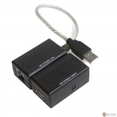 Greenconnect Адаптер-удлинитель активный USB 2.0 по витой паре  AM / AF с доп. питанием до 60 метров (GCR-UEC60DC)