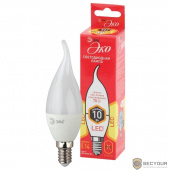 ЭРА Б0040885 ECO LED BXS-10W-827-E14 (диод, свеча на ветру, 10Вт, тепл, E14)