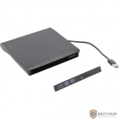 ORIENT UHD12A2, USB 2.0 контейнер для птического привода ноутбука 12.7 мм, установка ODD без отвертки, встроенный USB кабель, питание от USB, черный (30839)