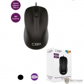 CBR CM 131 Black, Мышь проводная, оптическая, USB, 1000 dpi, 3 кнопки и колесо прокрутки, ABS-пластик, длина кабеля 2 м, цвет чёрный