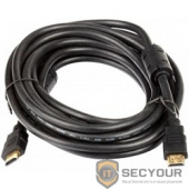 AOpen/Qust Кабель HDMI 19M/M+2 фильтра 1.4V+3D/Ethernet (ACG511D-5M) 5m, позолоченные контакты [6938510810441]