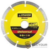 STAYER UNIVERSAL (36671-230_z01/36671-230) 230 мм, диск алмазный отрезной сегментный по бетону, кирпичу, камню,  