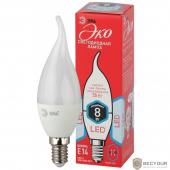 ЭРА Б0040884 ECO LED BXS-8W-840-E14 Лампа ЭРА (диод, свеча на ветру, 8Вт, нейтр, E14)