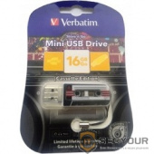 Verbatim USB Drive 16Gb Mini Cassette Edition Black 49397 {USB2.0}