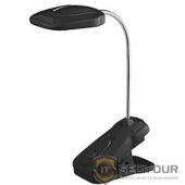 ЭРА Б0003729 Настольный светодиодный светильник NLED-420-1.5W-BK черный {на прищепке, цвет. температура 3000К}