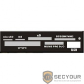 USB 2.0 Card reader SD/SDHC/MMC/MS/microSD/xD/CF, 3.5&quot; (черный) [GR-136UB]
