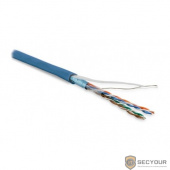 Hyperline FUTP4-C5E-P26-IN-LSZH-BL-100 (100 м) кабель витая пара, экранированная F/UTP, категория 5e, 4 пары (26 AWG), многожильный (patch), экран - фольга, LSZH, нг(А)-HF, –20°C – +75°C, синий