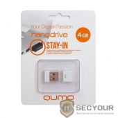 USB 2.0 QUMO 4GB NANO [QM4GUD-NANO-W] White