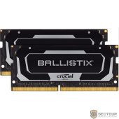 Crucial DRAM Ballistix Black 2x16GB (32GB Kit) DDR4 3200MT/s  CL16  Unbuffered SODIMM 260pin Black, EAN: 649528824462