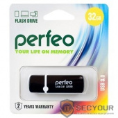 Perfeo USB Drive 128GB C08 Black PF-C08B128 USB3.0