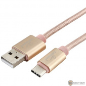 Cablexpert Кабель USB 2.0 CC-U-USBC02Gd-1M AM/TypeC, серия Ultra, длина 1м, золотой, блистер		