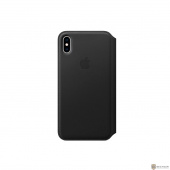 iPhone XS Max Leather Folio - Black