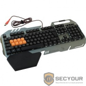 Keyboard A4Tech Bloody B418 black/Gray USB Multimedia Gamer LED (подставка для запястий) [326279]