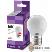 Iek LLF-G45-7-230-40-E27-FR Лампа LED G45 шар матов. 7Вт 230В 4000К E27 серия 360°    