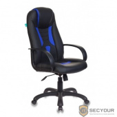 Кресло игровое Бюрократ VIKING-8/BL+BLUE черный/синий искусственная кожа [1078866]  замена 1782022