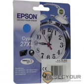 EPSON C13T27124020/4022 Singlepack Cyan 27XL DURABrite Ultra Ink for WF7110/7610/7620 (cons ink)