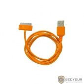 Дата-кабель Smartbuy USB - 30-pin для Apple, цветные, длина 1,2 м, оранжевый (iK-412c orange)/500