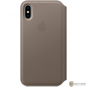 MQRY2ZM/A Apple iPhone X Leather Folio - Taupe