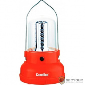 Camelion LED29312  (фонарь акк. 220В кемп, 24 LED, 4В 2.3А-ч, пластик, красный, коробка)