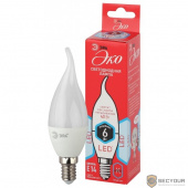ЭРА Б0040882 ECO LED BXS-6W-840-E14 Лампа ЭРА (диод, свеча на ветру, 6Вт, нейтр, E14)