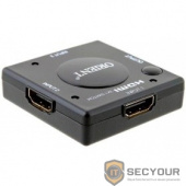 ORIENT HDMI Mini Switch HS0301L+, 3-&gt;1, HDMI 1.3b, HDTV1080p/1080i/720p, HDCP1.2, питание от HDMI, черный пл.корпус (29798)