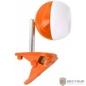 Camelion KD-798  C37 оранжевый & белый  LED (Свет-к настольный, на прищепке, 3,2 Вт, 230В, 4000К)