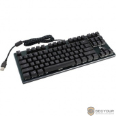 Клавиатура механ Gembird KB-G540L {USB, черн, переключатели Outemu Blue, 87 клавиши, подсветка Rainbow 9 режимов, FN, кабель тканевый 1.8м}