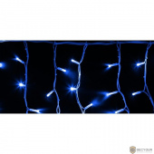 Neon-night 255-203 Гирлянда Айсикл (бахрома) светодиодный, 4,0 х 0,6 м, белый провод &quot;КАУЧУК&quot;, 230 В, диоды синие, 128 LED