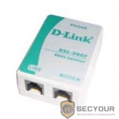 D-Link DSL-30CF/RS Сплитер ADSL Annex A 1xRJ11 вход и 2xRJ-11 выход с 12cm телеф кабелем 