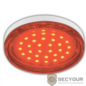 ECOLA T5TR44ELC GX53   LED color  4,4W Tablet 220V Red Красный (насыщенный цвет) прозрачное стекло 27x74
