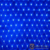 Neon-night 215-043 Гирлянда &quot;Сеть&quot; 2х1,5м, свечение с динамикой, прозрачный ПВХ, 288 LED, 230 В, цвет: Синий
