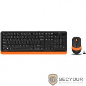 A-4Tech Клавиатура + мышь A4 Fstyler FG1010 ORANGE клав:черный/оранжевый мышь:черный/оранжевый USB беспроводная [1147574]