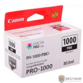 Картридж струйный Canon PFI-1000 PBK 0546C001 фото черный для Canon Pixma MG5740/MG6840/MG7740