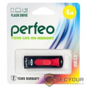 Perfeo USB Drive 4GB S01 Black PF-S01B004