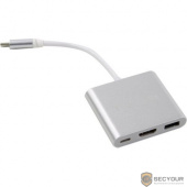 Telecom Кабель-концентратор USB3.1 TypeCm --&gt;HDMI+USB3.0 +PD charging 4K@30Hz &lt;TUC010&gt;