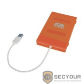 AgeStar SUBCP1 Внешний корпус 2.5&quot; SATA HDD/SSD AgeStar SUBCP1 (ORANGE) USB2.0, пластик, оранжевый, безвинтовая конструкция (10611)