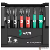 WERA (WE-073890) Bit-Check 6 Impaktor 1 SB, 6 предметов
