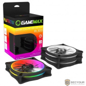 GameMAX RL300 Комплект вентиляторов 3*120мм два кольца RGB подсветки, контроллер, пульт