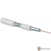 Hyperline COAX-SAT703N-WH-500 кабель коаксиальный SAT703N, 75 Ом, жила - 17 AWG (1.13 mm, медь,solid), экран - фольга+оплетка (луженная медь, 45%), общий диаметр 6.6мм, изоляция PVC, белый (бухта 500 